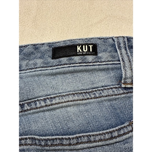 Kut From the Kloth Jeans Women's Size 4 Blue Reese Ankle Straight Leg Grunge - Picture 7 of 13